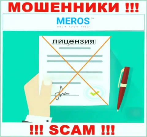 Компания MerosTM не получила лицензию на деятельность, т.к. internet-мошенникам ее не дали
