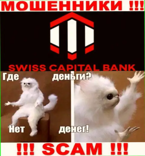 Если вдруг ждете доход от взаимодействия с дилером Swiss C Bank, то зря, указанные мошенники обворуют и вас