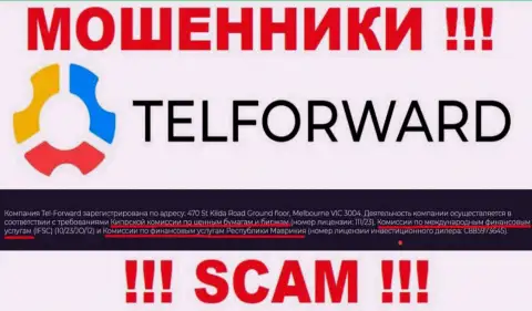 TelForward и контролирующий их неправомерные деяния орган (Financial Services Commission), являются аферистами