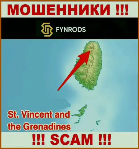 Финродс Ком - это ОБМАНЩИКИ, которые зарегистрированы на территории - Saint Vincent and the Grenadines