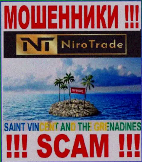Niro Trade осели на территории St. Vincent and the Grenadines и свободно прикарманивают депозиты