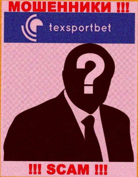 Никаких данных о своем непосредственном руководстве, мошенники TexSportBet не публикуют