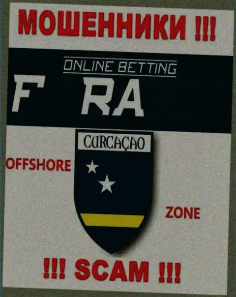 Лохотрон ФораБет Орг имеет регистрацию на территории - Curacao
