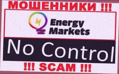 У конторы EnergyMarkets отсутствует регулирующий орган - это МОШЕННИКИ !!!