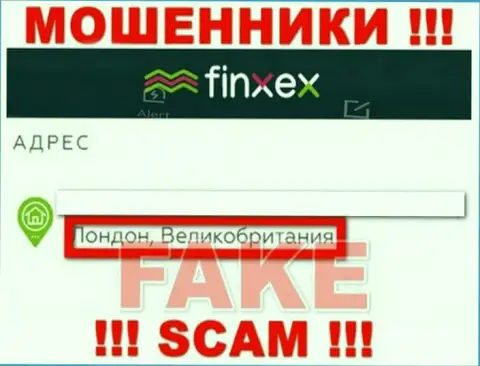Финксекс Ком решили не разглашать о своем реальном адресе регистрации