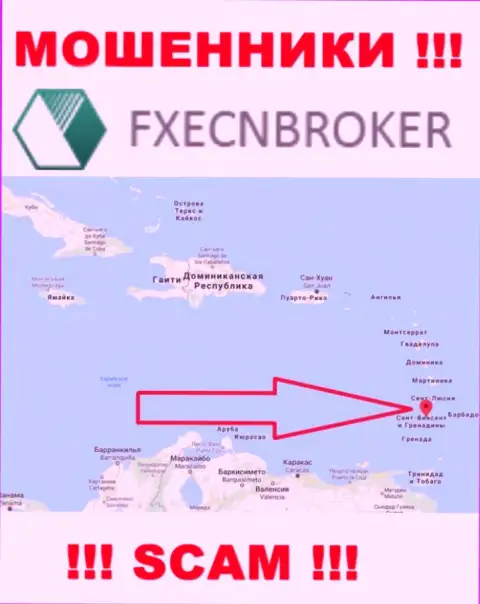 ИК ФХЕЦНБрокер Сент-Винсент и Гренадины - это МОШЕННИКИ, которые официально зарегистрированы на территории - Saint Vincent and the Grenadines