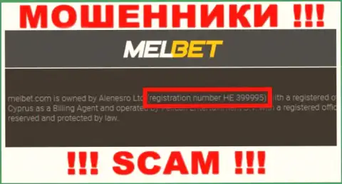Номер регистрации Alenesro Ltd - HE 399995 от потери денежных вложений не убережет