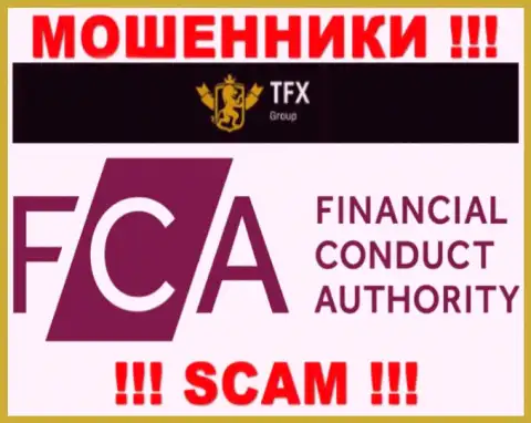 TFX Group имеют лицензию на осуществление деятельности от оффшорного жульнического регулятора - FCA