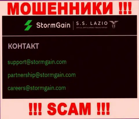 Контактировать с организацией ШтормГейн весьма рискованно - не пишите к ним на адрес электронного ящика !!!