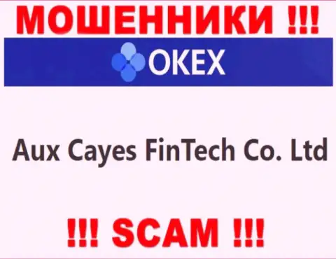 Aux Cayes FinTech Co. Ltd - это контора, управляющая internet мошенниками OKEx