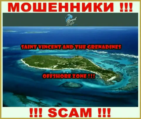 Гуд Лайф Консалтинг - это internet обманщики, имеют офшорную регистрацию на территории Saint Vincent and the Grenadines