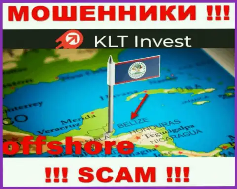 KLT Invest свободно оставляют без денег, т.к. зарегистрированы на территории - Belize