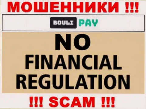 Bouli Pay - это очевидно internet мошенники, действуют без лицензии и без регулятора
