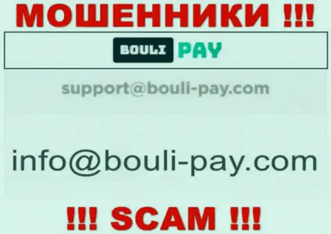 Кидалы Bouli Pay опубликовали именно этот адрес электронного ящика на своем веб-сервисе