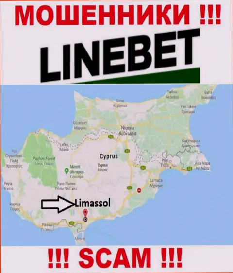 Отсиживаются интернет-мошенники LineBet в офшоре  - Cyprus, Limassol, будьте внимательны !!!