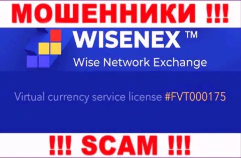 Будьте осторожны, зная лицензию ВайсенЭкс с их интернет-сервиса, уберечься от надувательства не выйдет - это МОШЕННИКИ !!!