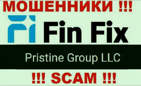 Юридическое лицо, управляющее кидалами FinFix - это Pristine Group LLC