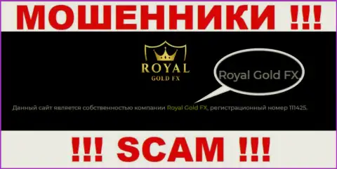 Юр лицо RoyalGoldFX Com - это Royal Gold FX, такую информацию опубликовали мошенники у себя на интернет-ресурсе