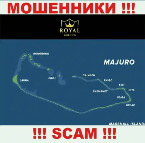 Рекомендуем избегать совместного сотрудничества с интернет-мошенниками RoyalGoldFX, Majuro, Marshall Islands - их оффшорное место регистрации
