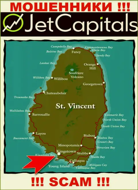 Кингстаун, Сент-Винсент и Гренадины - именно здесь, в офшорной зоне, базируются internet-разводилы ДжетКэпиталс Ком