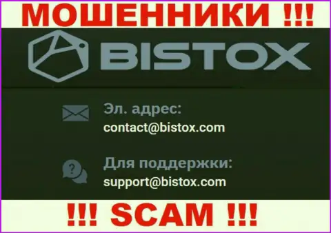 На е-майл Bistox Com писать весьма рискованно - это хитрые internet махинаторы !!!