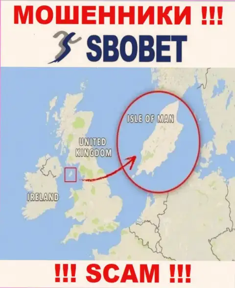 В конторе SboBet спокойно оставляют без средств лохов, т.к. базируются в оффшорной зоне на территории - Isle of Man