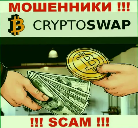 Слишком рискованно верить Crypto Swap Net, оказывающим свои услуги в области Криптовалютный обменник