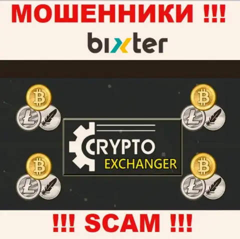 Bixter Org - это ушлые аферисты, тип деятельности которых - Криптовалютный обменник