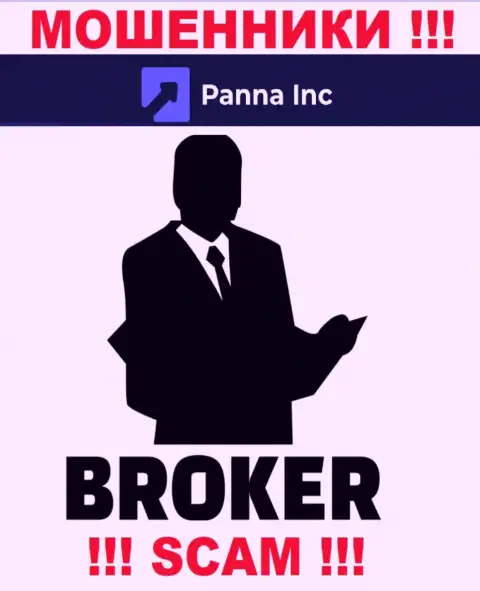 Broker - в этом направлении оказывают услуги мошенники Panna Inc