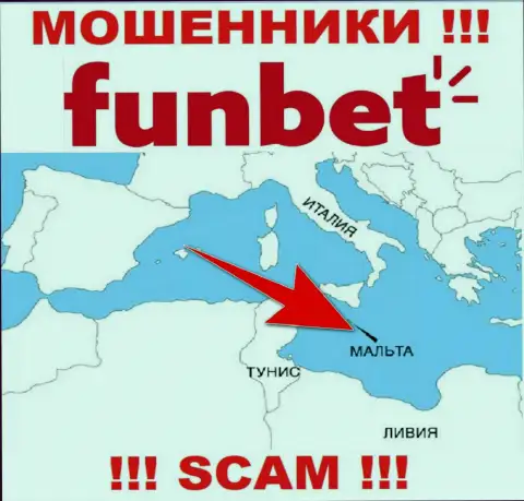 Контора Fun Bet - это интернет-мошенники, находятся на территории Malta, а это оффшор