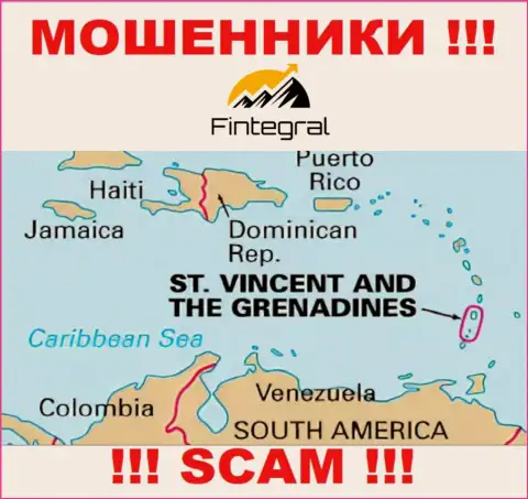 St. Vincent and the Grenadines - именно здесь юридически зарегистрирована незаконно действующая контора Fintegral
