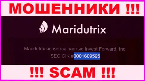 Номер регистрации Maridutrix Com, который размещен ворюгами на их сайте: 0001609595