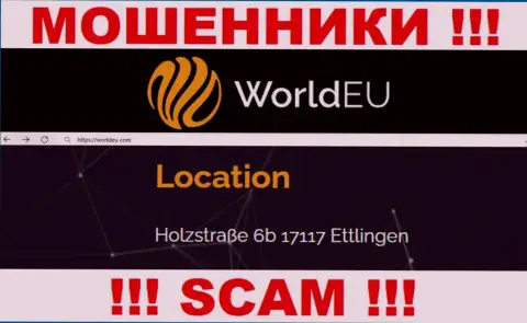 Избегайте взаимодействия с конторой WorldEU Com !!! Показанный ими адрес регистрации - это ложь