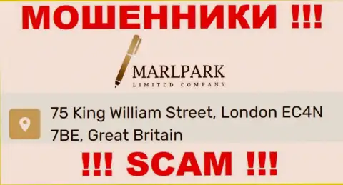 Официальный адрес MarlparkLtd, приведенный на их интернет-портале - ложный, будьте очень бдительны !!!