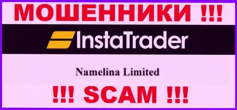 Юридическое лицо конторы ИнстаТрейдер - это Namelina Limited, инфа взята с официального web-портала