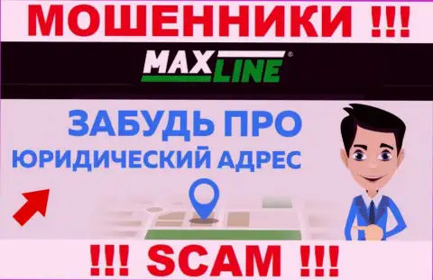 На интернет-сервисе организации Max Line не приведены сведения касательно ее юрисдикции это мошенники