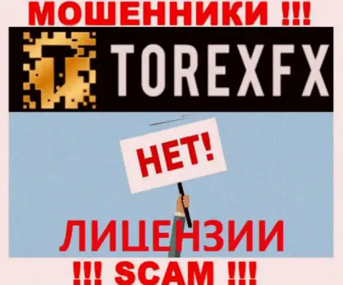 Кидалы Torex FX промышляют нелегально, так как не имеют лицензии на осуществление деятельности !