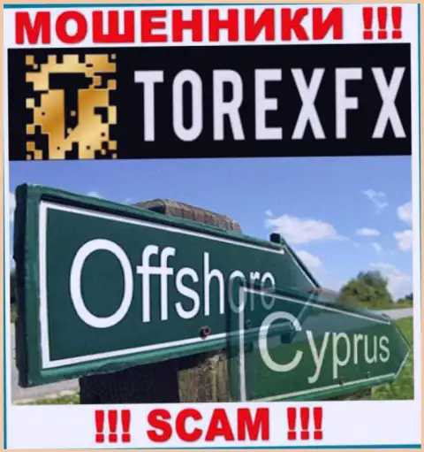 Юридическое место базирования TorexFX Com на территории - Cyprus